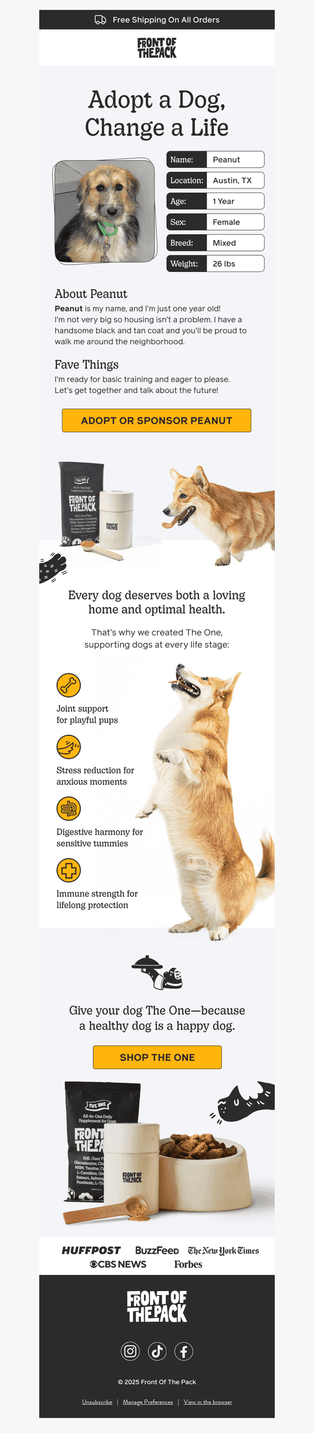Adopt a pup and change a life