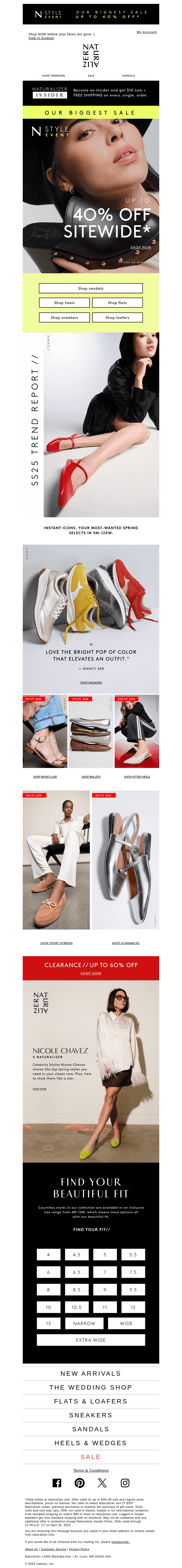 SPRING TRENDS! ALL up to 40% off.