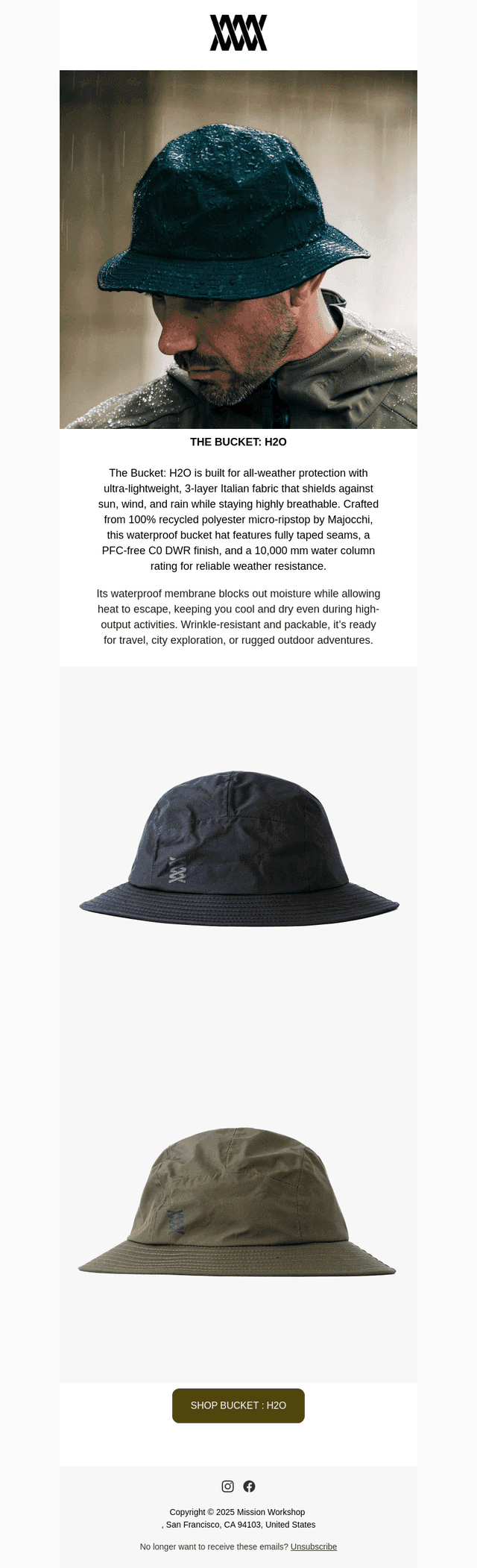 [NEW] BUCKET : H2O // MISSION WORKSHOP