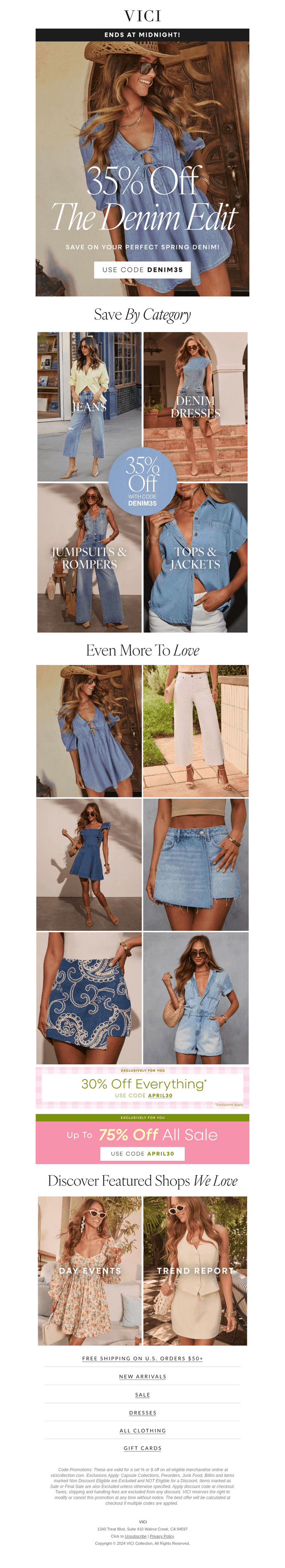 Today Only! 35% Off The Denim Edit