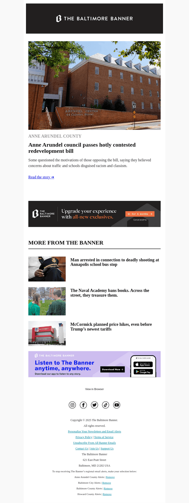 The Baltimore Banner email from Tue, Apr 8, 2025