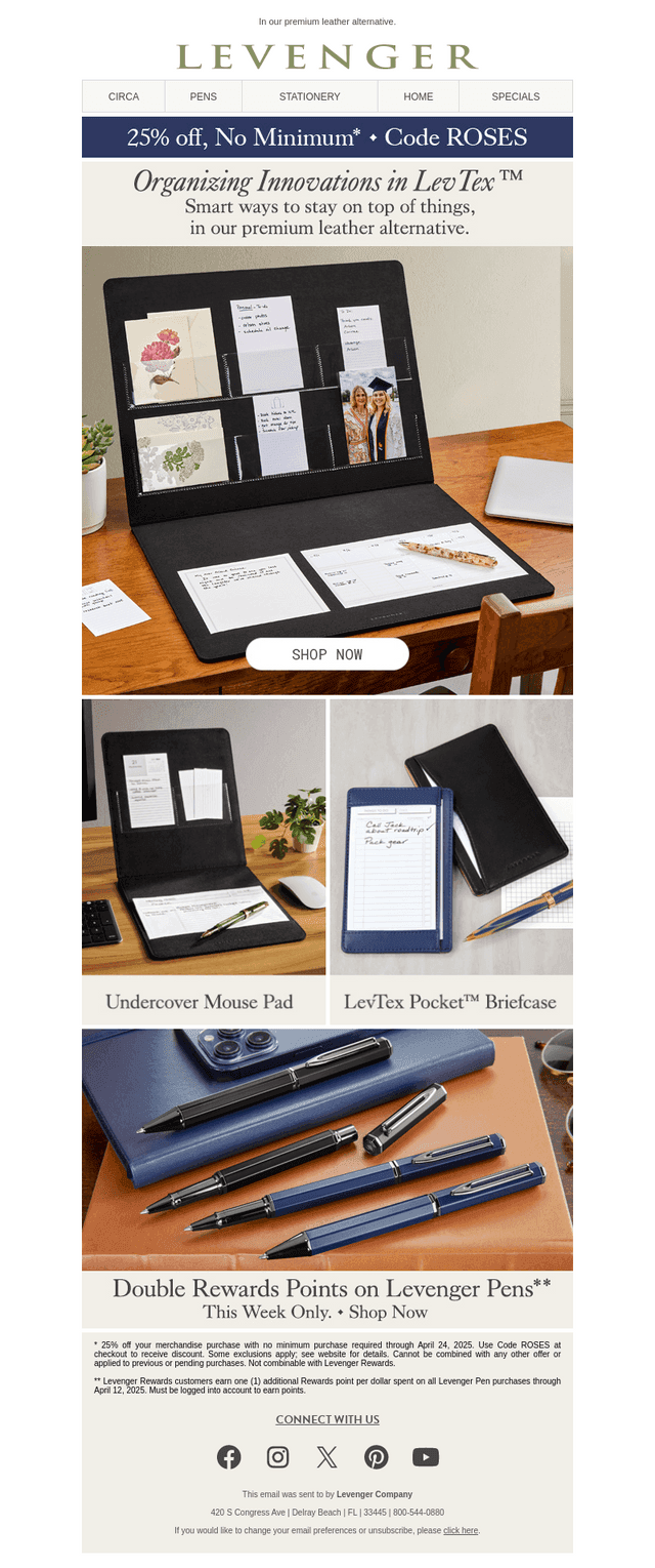 Innovative Organizers. 25% off.