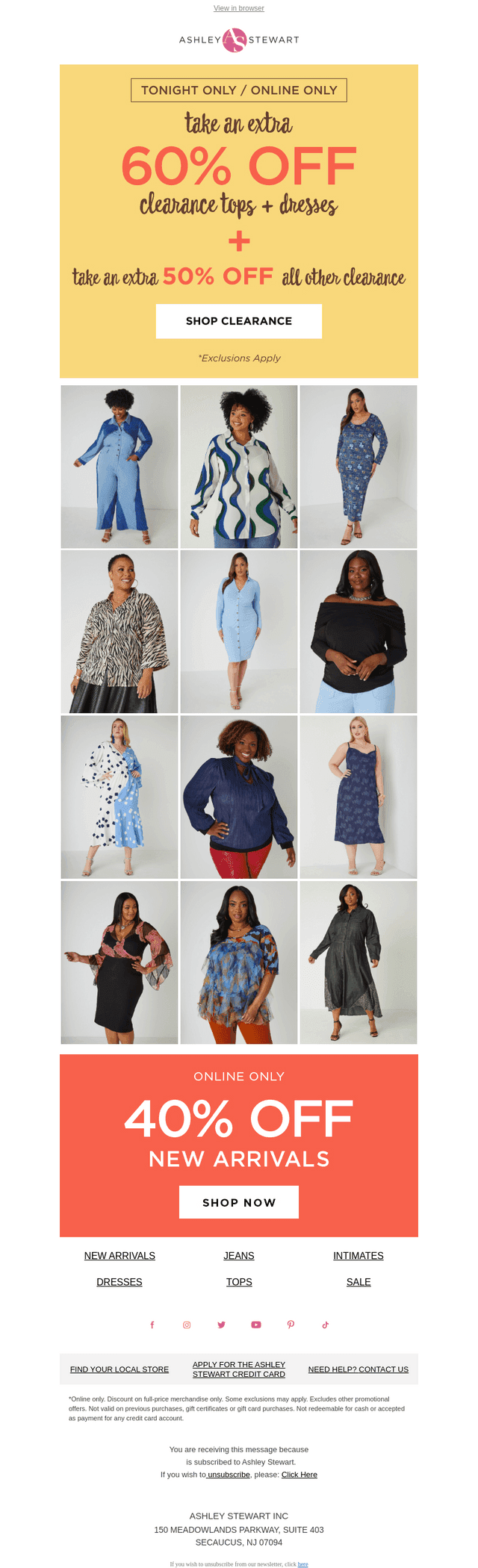 ⚠️Extra 60% off select CLR styles ends TONIGHT