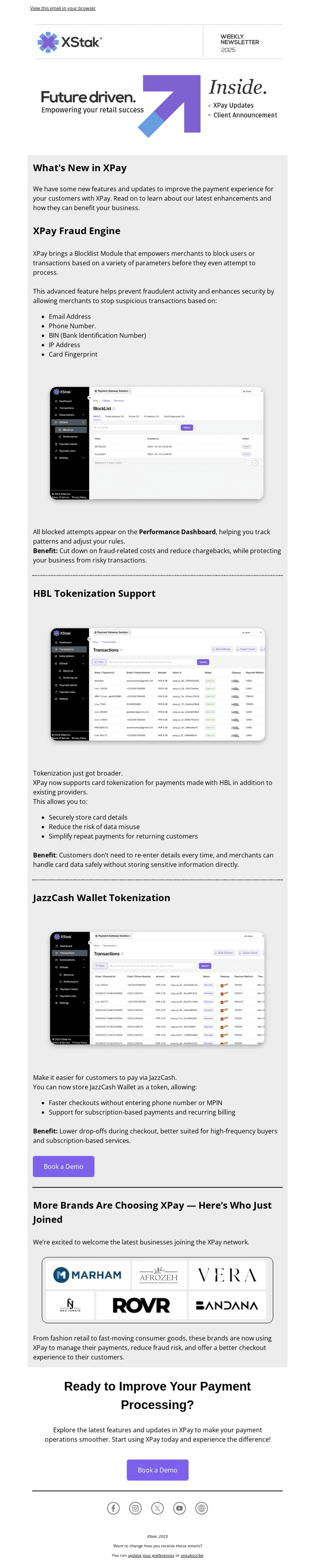 XStak Inc. email from Wed, Apr 9, 2025