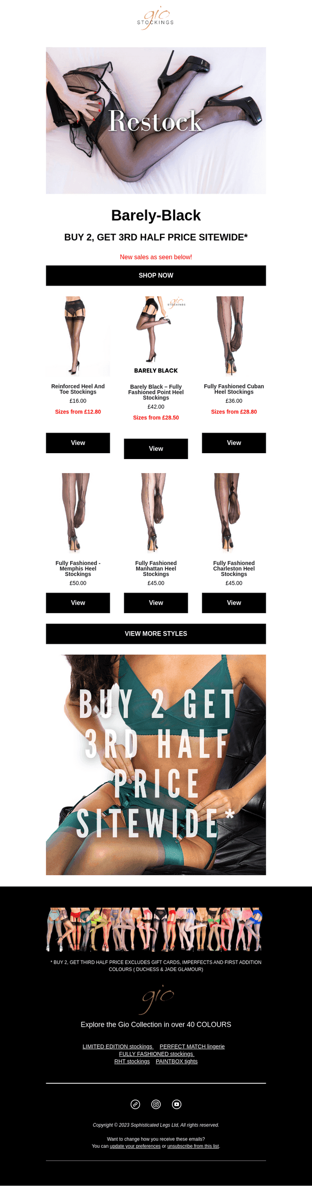 BARELY BLACK RESTOCK SALE