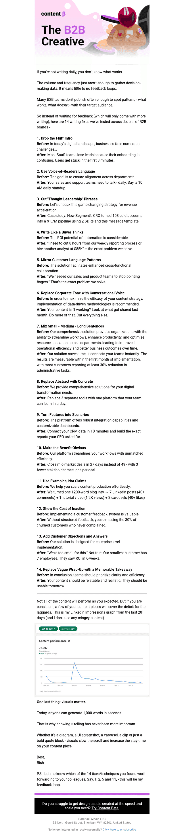 ✍️ Make B2B Writing Less Boring with these 14  fixes