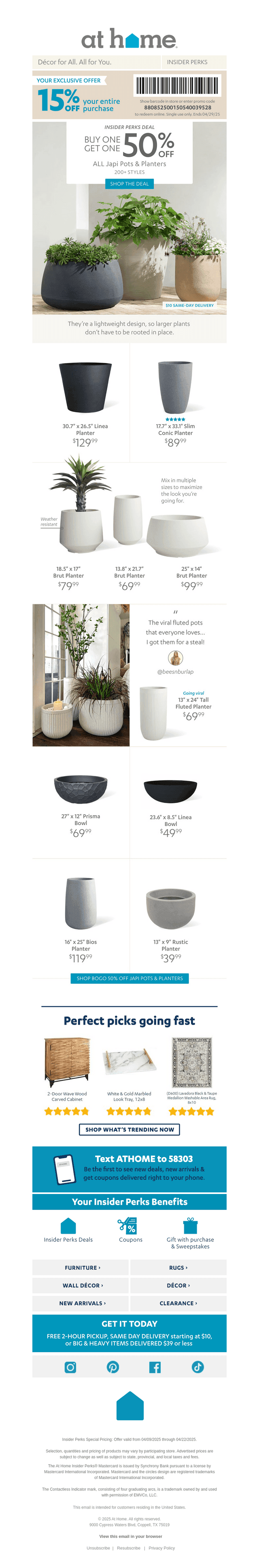 It’s grow time 🪴 BOGO 50% off all Japi Pots & Planters