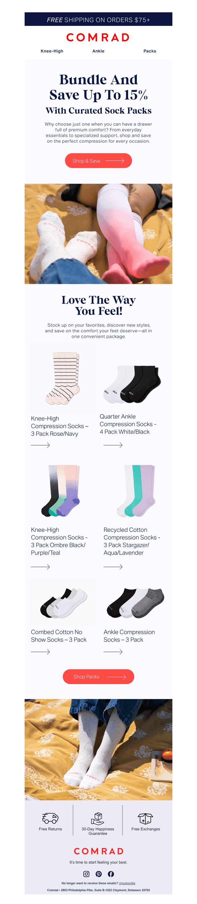 Save with our with curated sock packs