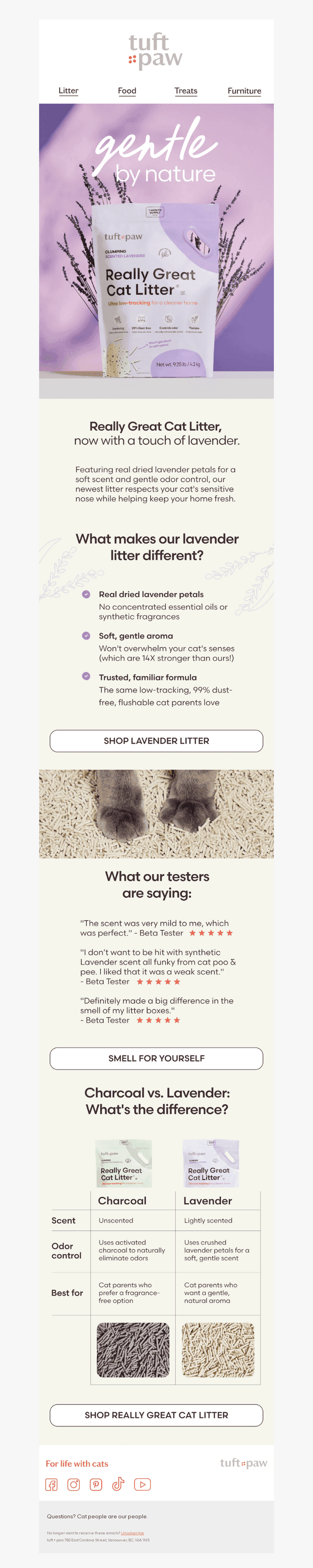 Introducing: Really Great Cat Litter, Lavender
