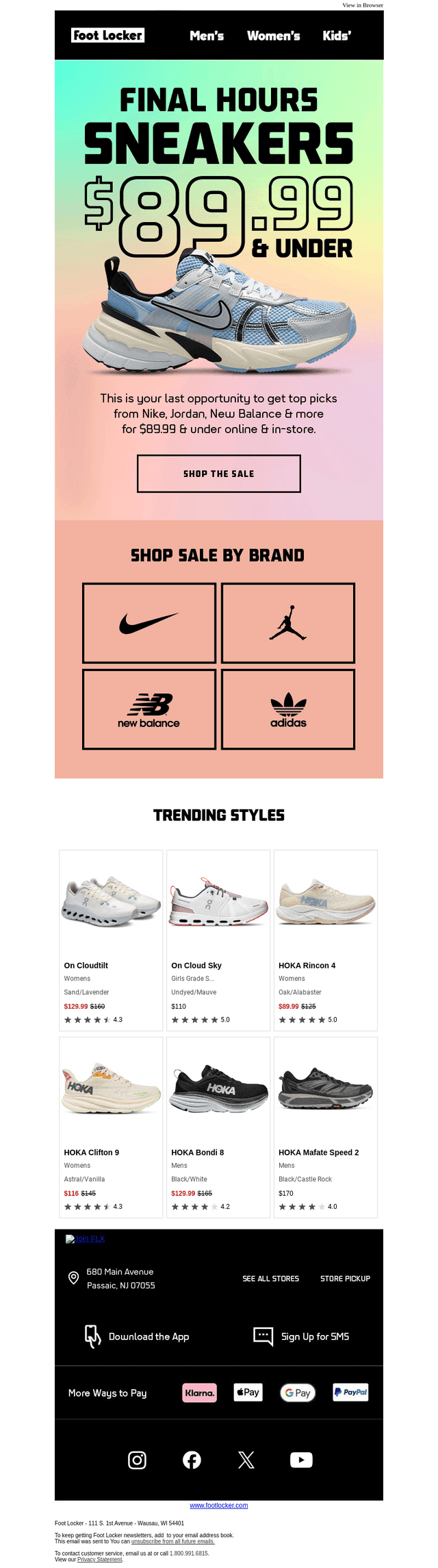 FINAL HOURS: top picks for $89.99 & under!