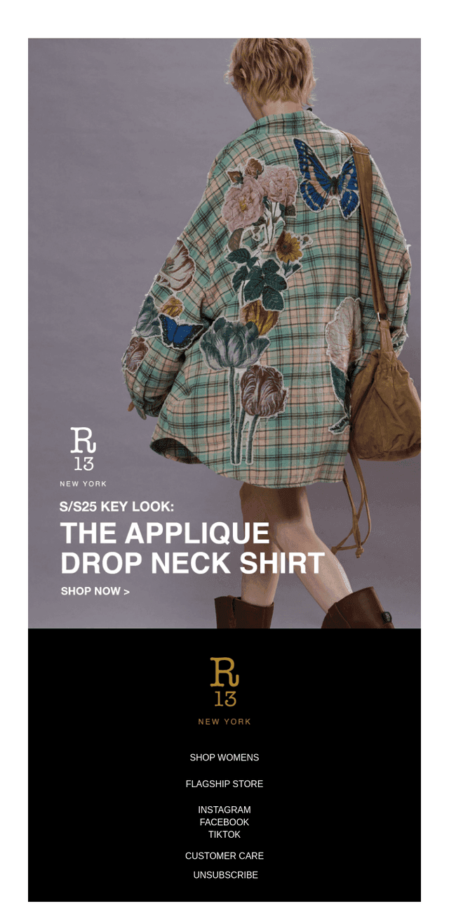 SS25: The Applique Drop Neck