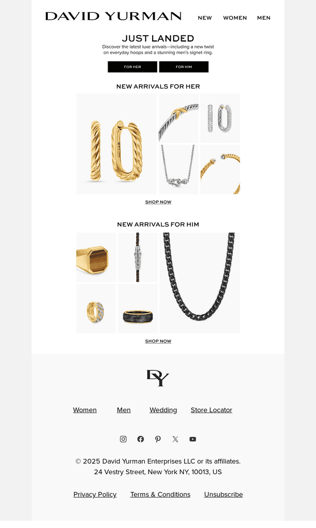 New Arrivals This Way