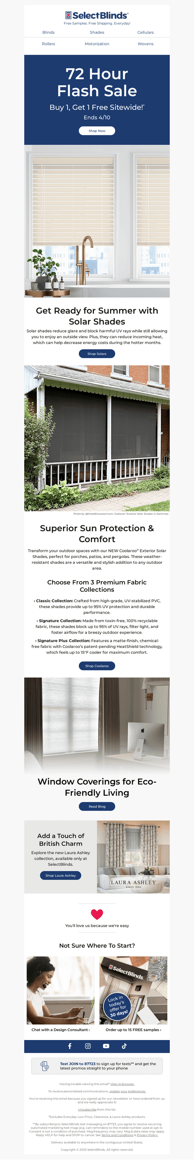 Save on Custom Window Shades & Blinds