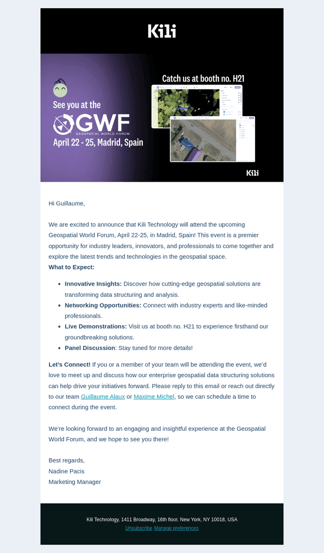 Going to the Geospatial World Forum? – Let's Discuss Enterprise Geospatial Data