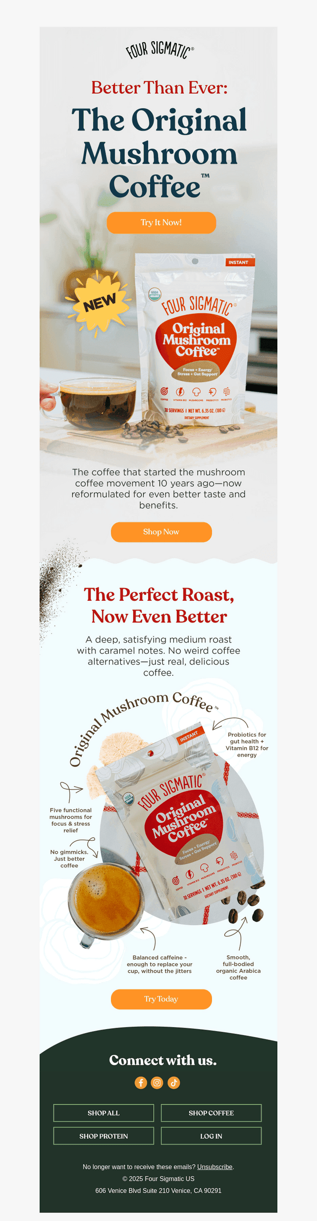 Try the (NEW!) Original Mushroom Coffee™
