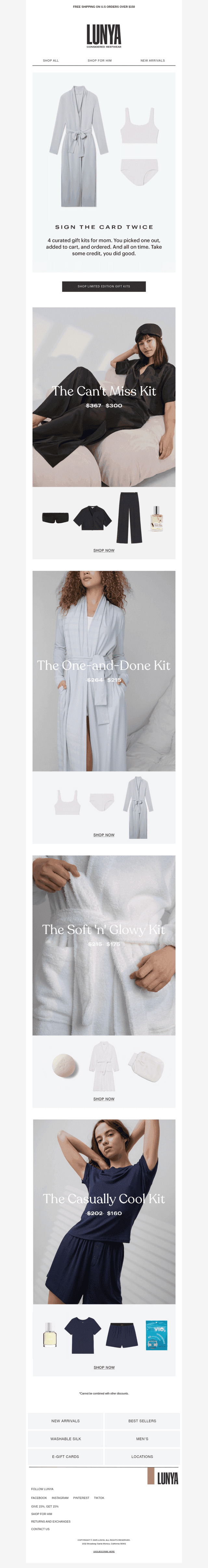 4 GIFT KITS FOR MOM