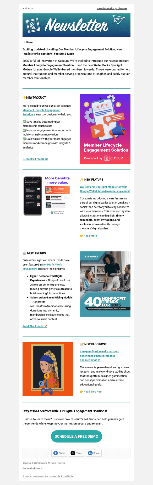 Cuseum email from Thu, Apr 10, 2025