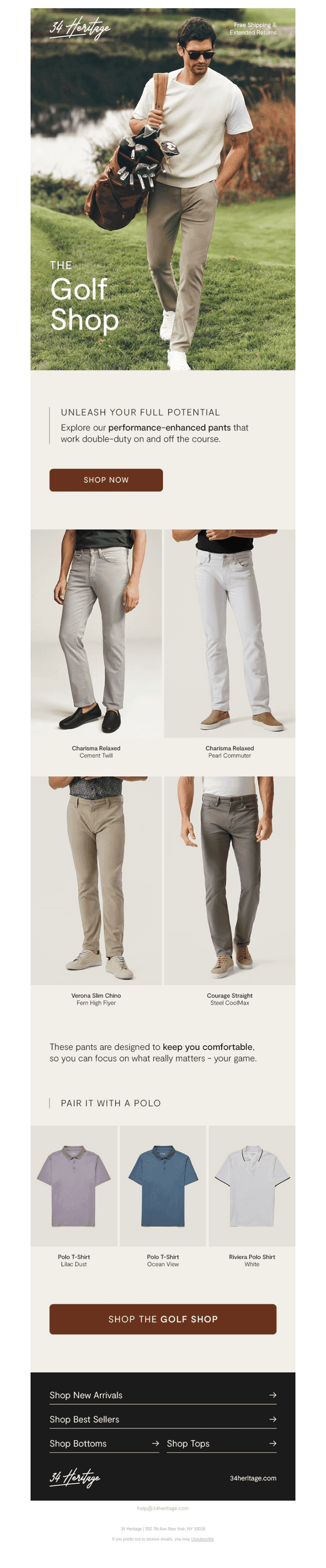 Built For The Course. Styled For Every Day.