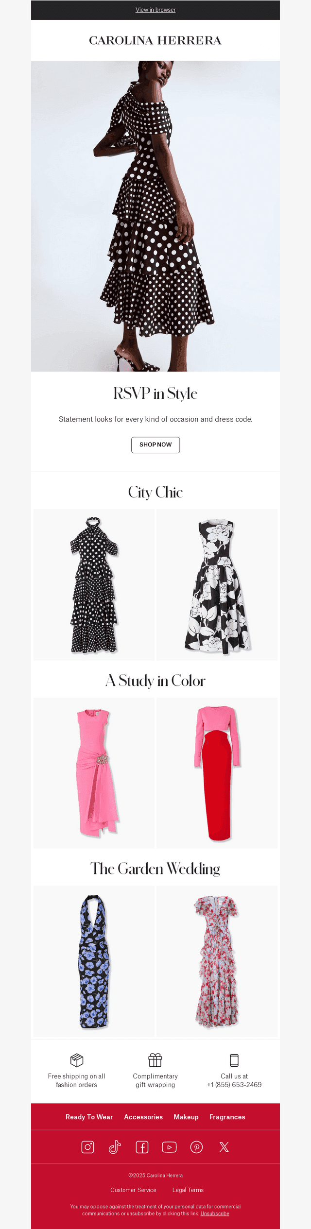 Carolina Herrera email from Fri, Apr 11, 2025