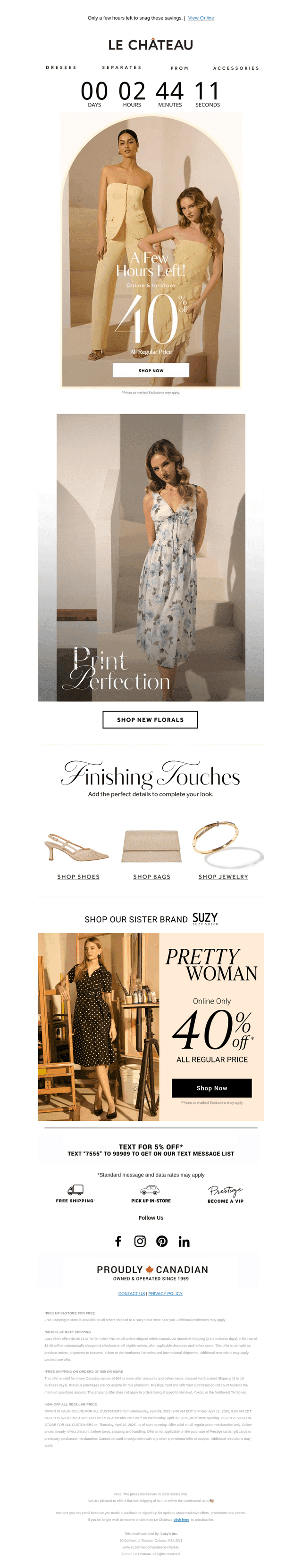 FINAL COUNTDOWN: 40% OFF ENDS SOON