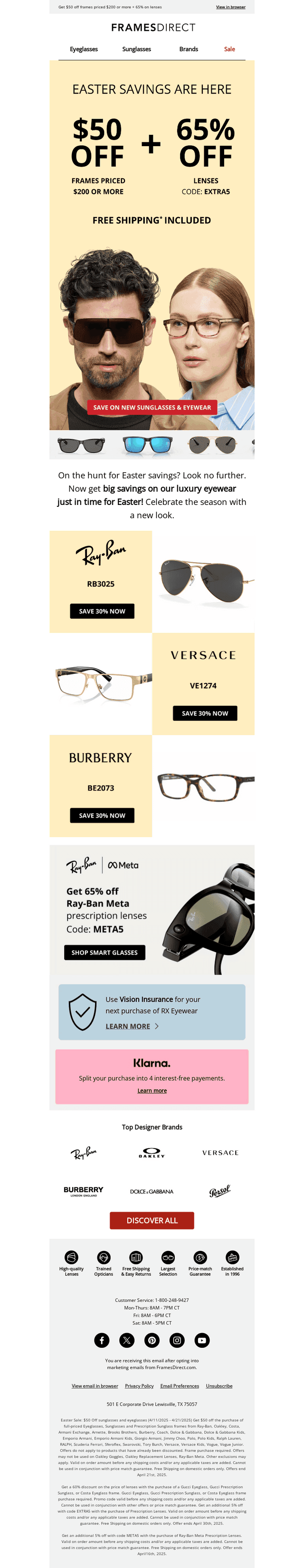 FramesDirect email from Fri, Apr 11, 2025