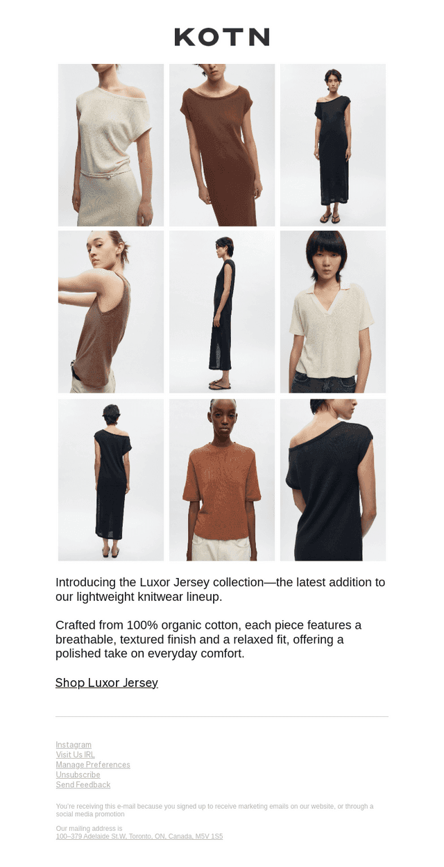 Lightweight Knitwear