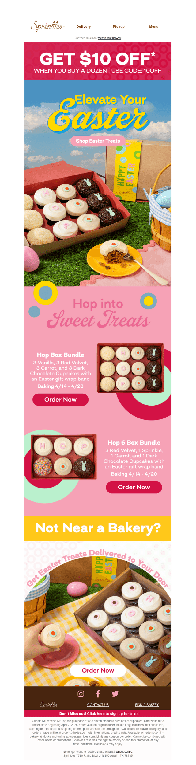 🐣 Hop to it: $10 off your Easter dozen!
