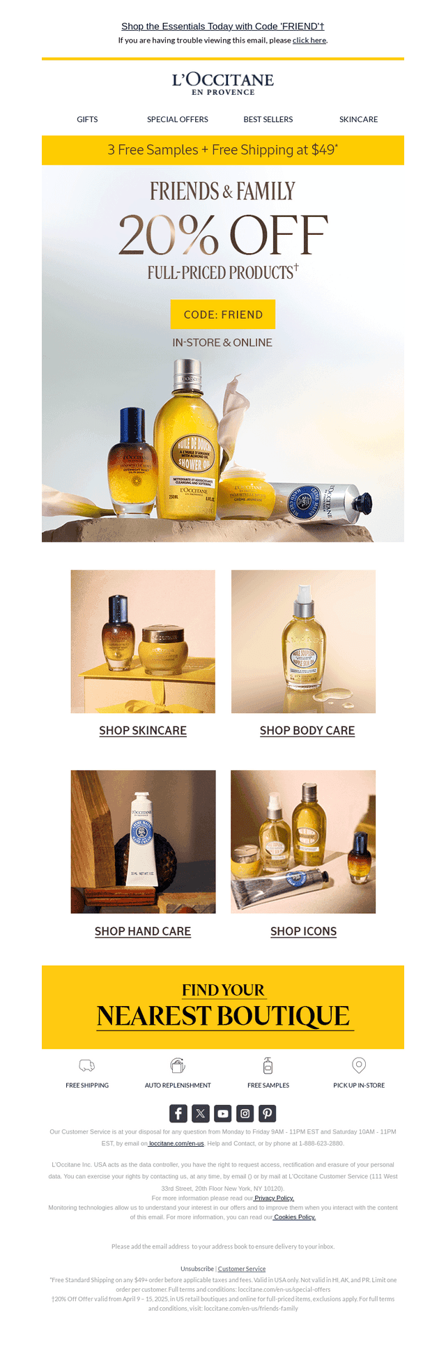 PSA: Save 20% on Beauty from Provence