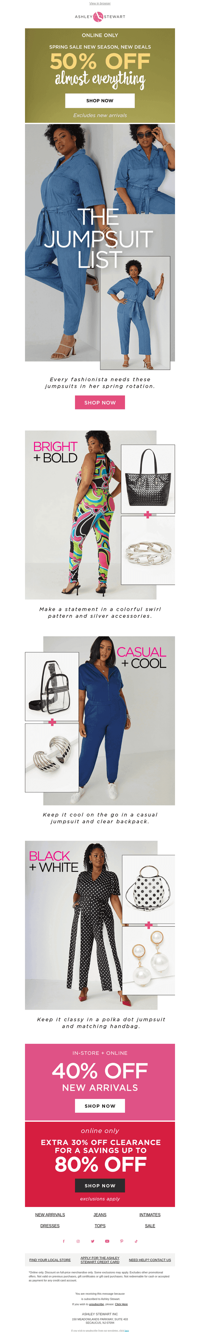 Spring Sale 50% off almost everything!