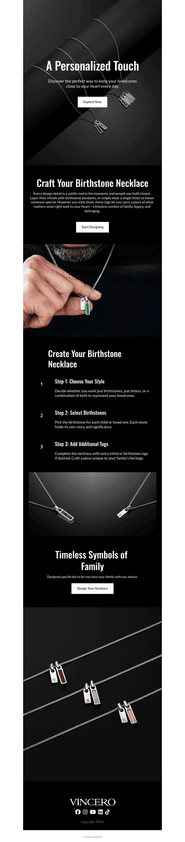 Build A Birthstone Necklace