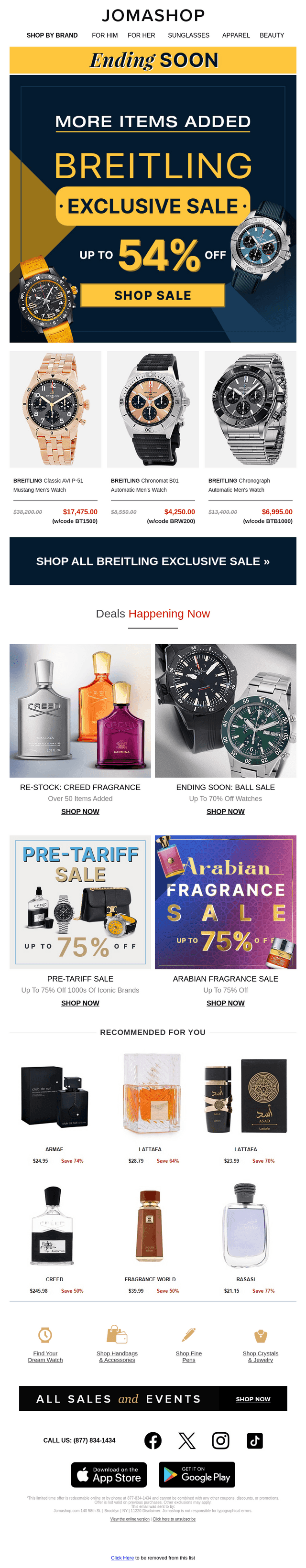 BREITLING SALE: Ends Soon