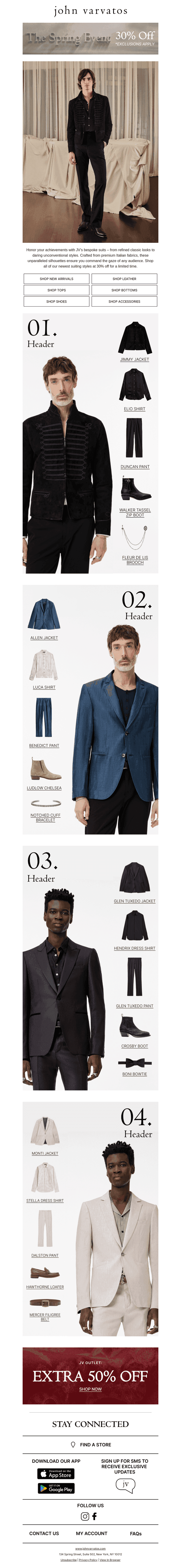 Mark your milestones in JV Suiting