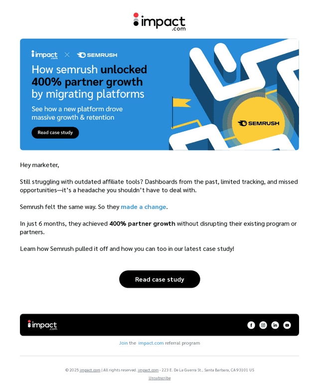 How Semrush unlocked 400% partner growth by migrating platforms