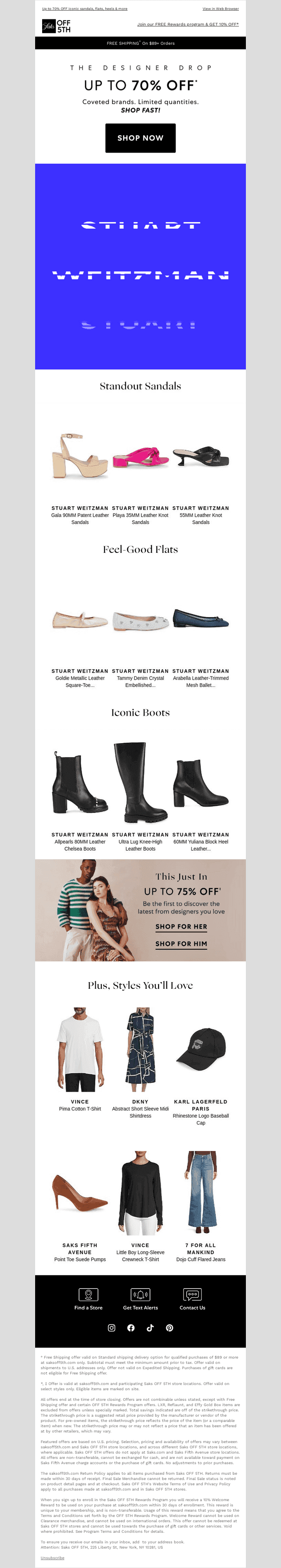 The Designer Drop: Stuart Weitzman. Just. Landed.