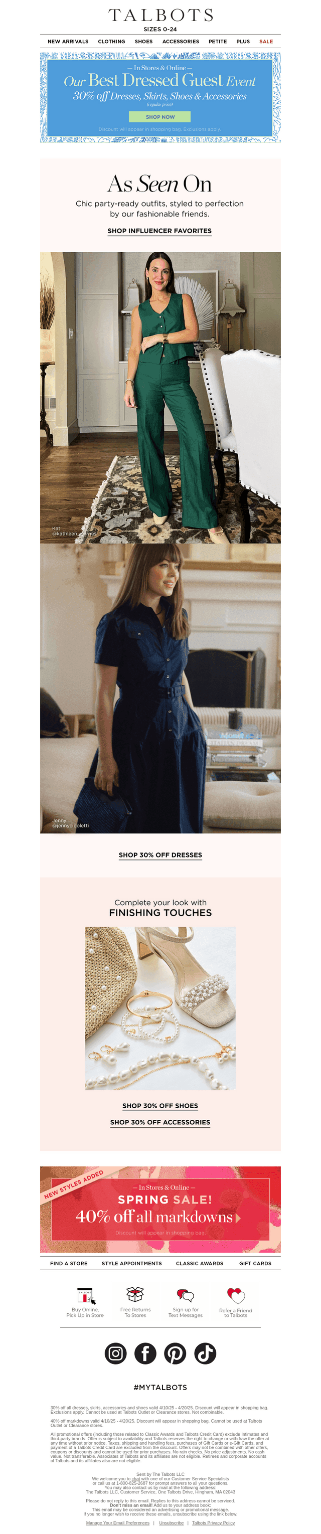 30% off Style for Every Occasion