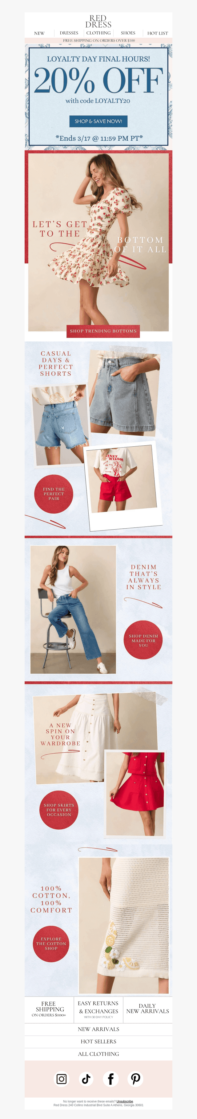 FINAL HOURS for 20% off site wide!