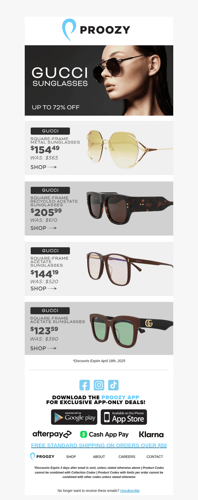 Stay Stylish: GUCCI Sunglasses Inside