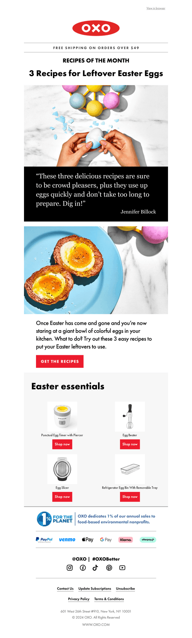 OXO email from Wed, Apr 16, 2025