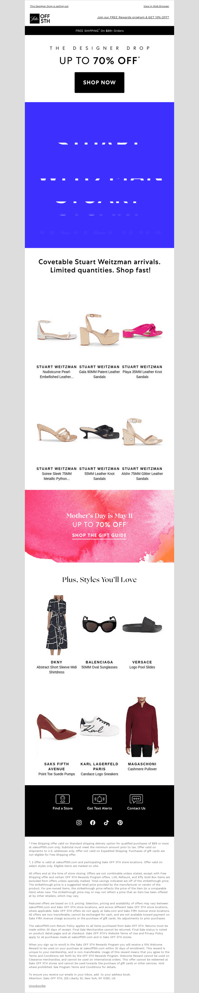Just-dropped Stuart Weitzman up to 70% OFF