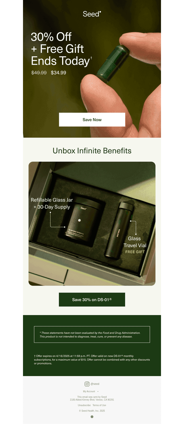 30% off is ending TODAY.