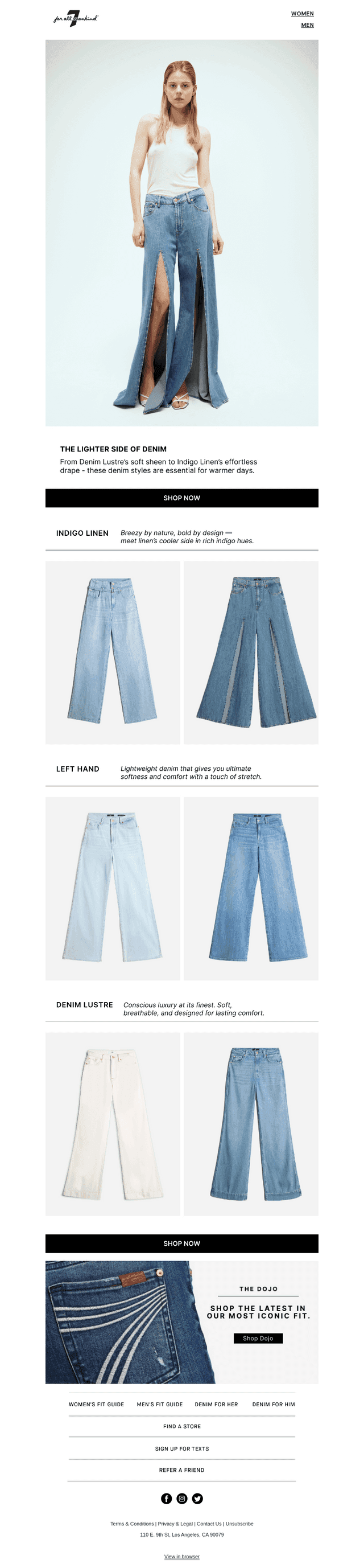 Airy Denim. Find Your Ease.