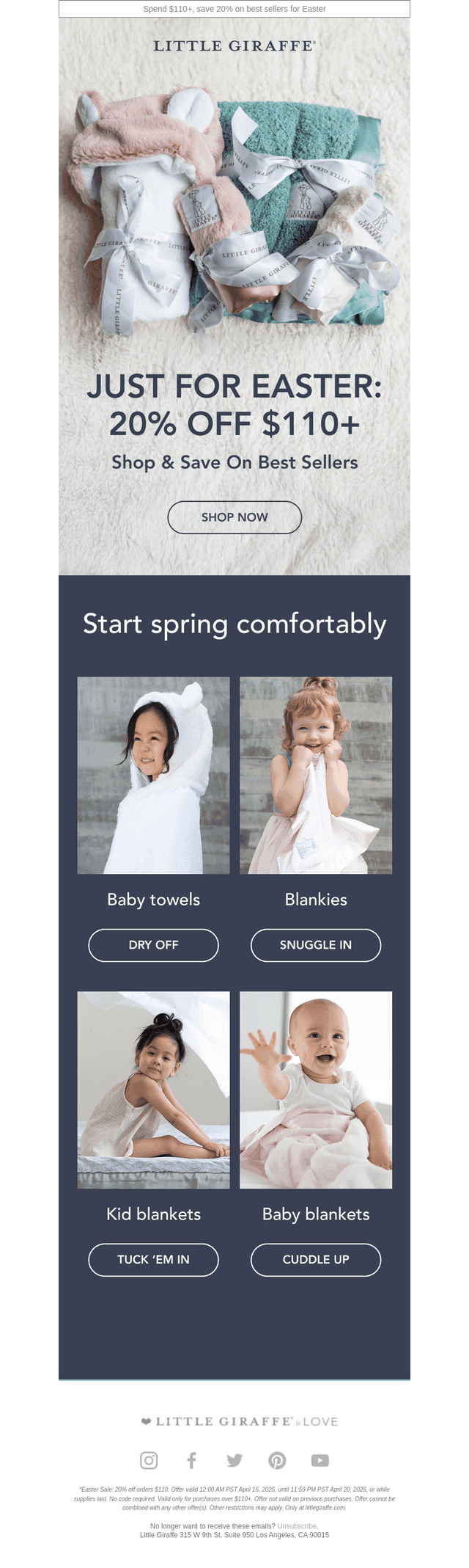 Little Giraffe email from Fri, Apr 18, 2025