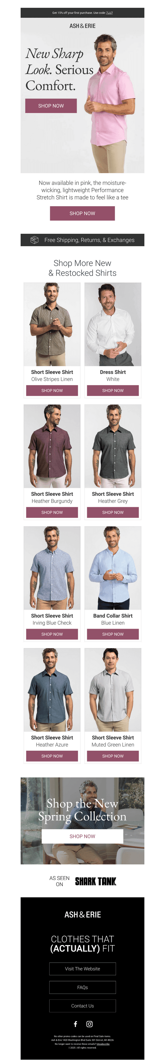 NEW Sharp Look. Serious Comfort.