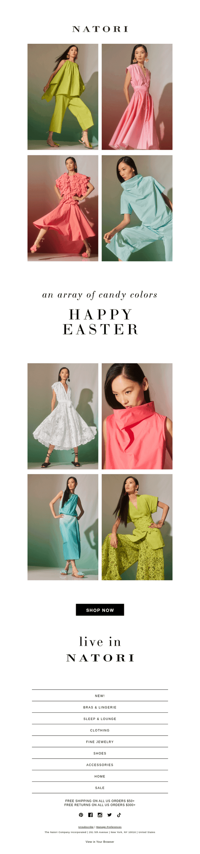 Natori email from Sun, Apr 20, 2025
