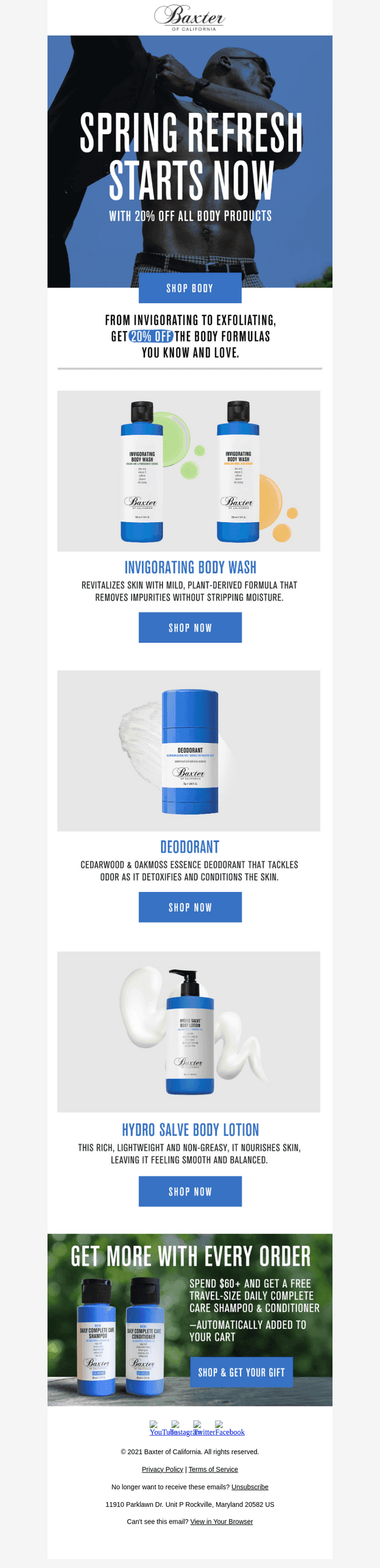 Your Spring refresh awaits with 20% off 🧼