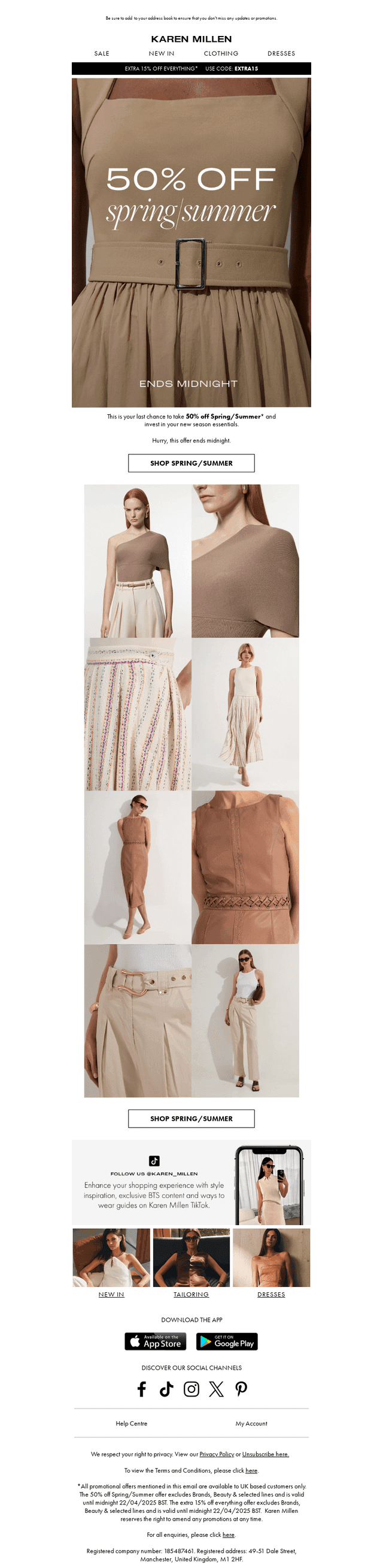 Ends Midnight | 50% off Spring/Summer​