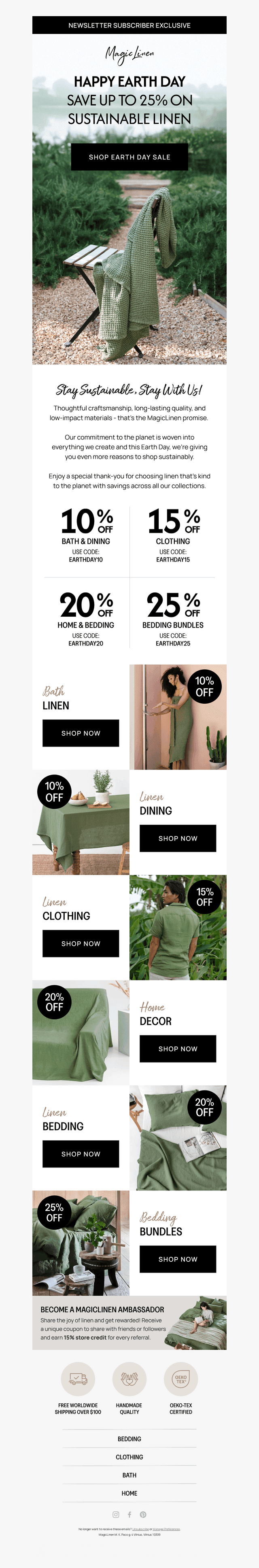 MagicLinen email from Tue, Apr 22, 2025