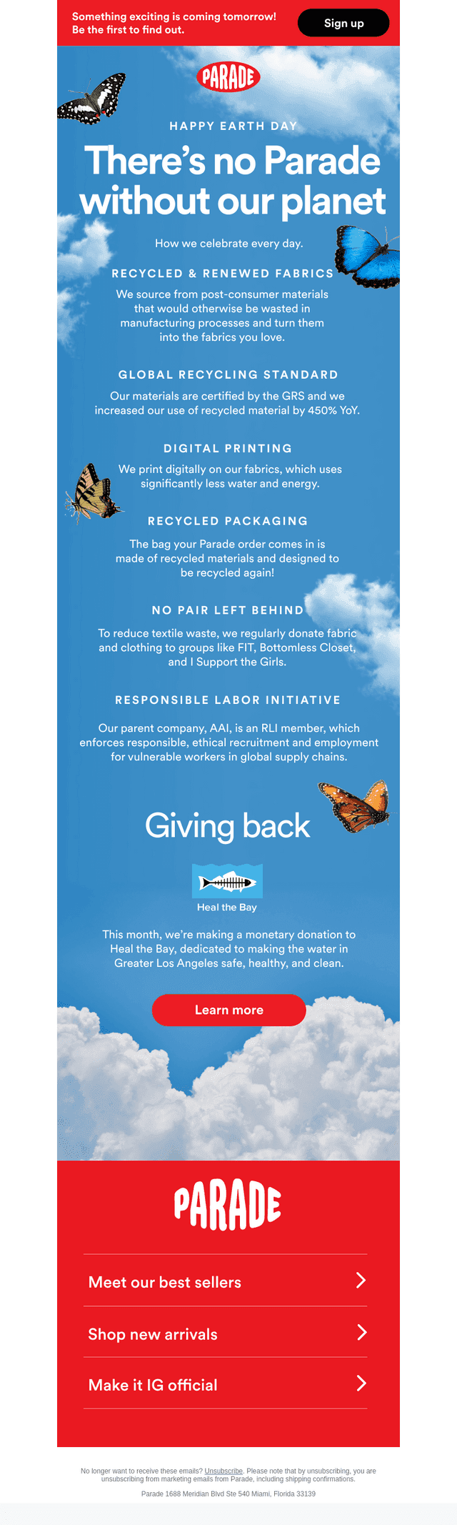 Parade email from Tue, Apr 22, 2025