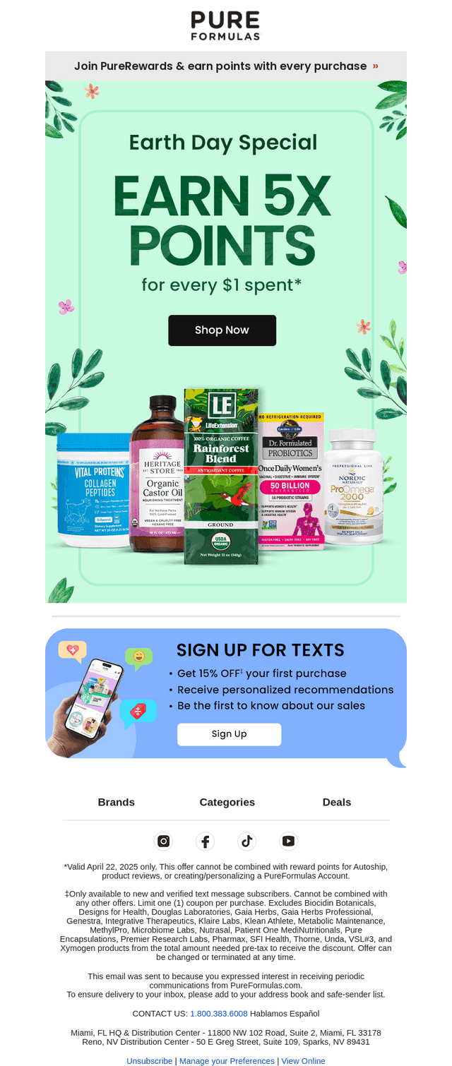 PureFormulas email from Tue, Apr 22, 2025