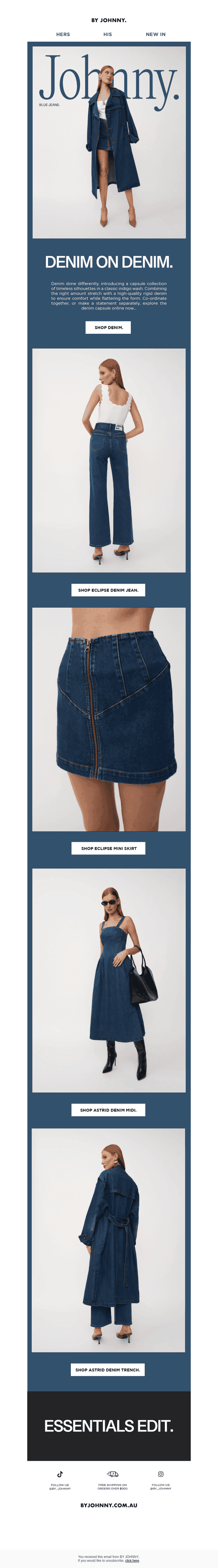 Denim that delivers.